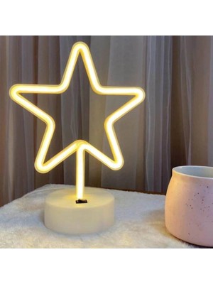 Epilons Yıldız Neon LED Lamba