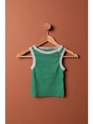 End Black Store Kaşkorse Kumaş Halter Yaka Kadın Bluz Yeşil