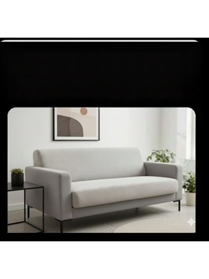 Karamanlı Home Ekonomik 2 Li Jakarlı Kaydırmaz Koltuk Örtüsü Set Pamuklu Garantili 180 x 215 cm