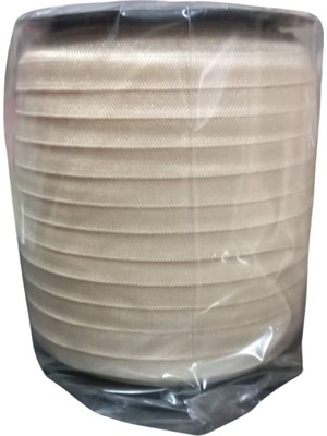 TeknoKapsül Çamaşır Lastiği Düz 1 cm  1 Metre Krem