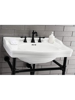 FSC1970ACL Amerikan Klasik 8" Geniş Lavabo Musluğu, Mat Siyah