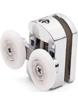 1 Adet Üst Duşakabin Tekerleği Üst Cam Rulman Krom Teker 23 mm