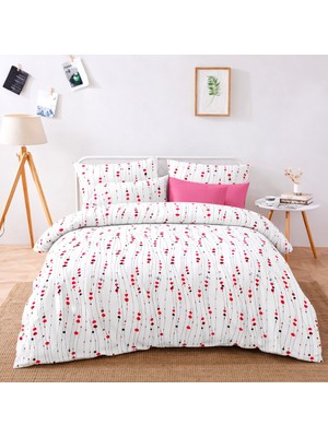 Lila Moon Sunrise Çift Kişilik Pamuklu Nevresim Takımı