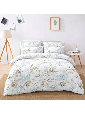 Lila Moon Sunrise Çift Kişilik Pamuklu Nevresim Takımı