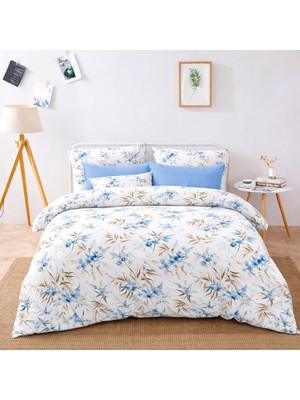 Lila Moon Sunrise Çift Kişilik Pamuklu Nevresim Takımı