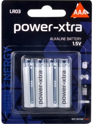Power-Xtra Aaa - LR03 Alkalin Ince Kalem Pil 4'lü Blister