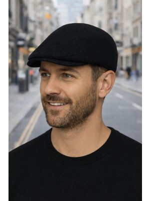 Kaşe Lastikli Ördek Kasket Şapka