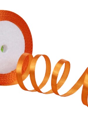 TeknoKapsül Saten Kurdele 6 mm Orange 2 Metre