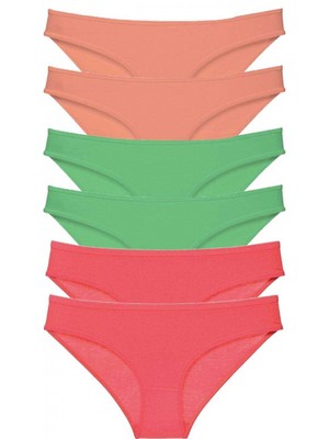 Marsilyan 6 Adet Süper Eko Set Likralı Kadın Slip Külot 549