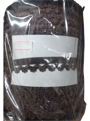 TeknoKapsül Çamaşır Lastiği Dantelli 1 cm 75 Metre 1 Top Kahverengi