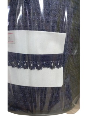 TeknoKapsül Çamaşır Lastiği Dantelli 1 cm 75 Metre 1 Top Lacivert