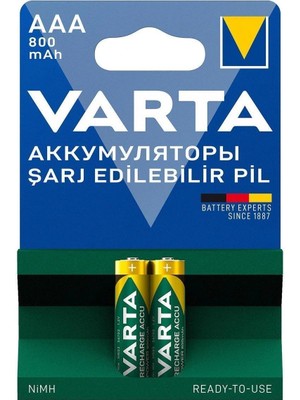Varta 800MAH Aaa Şarjlı Ince Pil 2'li Paket