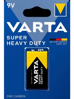 Varta Superlife Çinko Karbon 9V Pil Tekli Paket