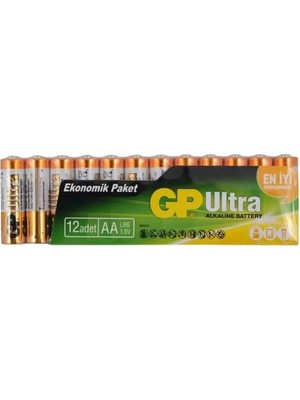 Gp Lr6 1.5V Ultra Alkalin 12’li Kalem Pil