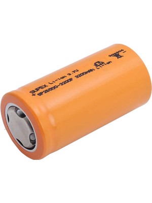 Supex 26500 3.7V 3200MAH Li-Ion Pil (Başsız)