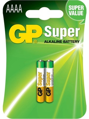 Gp LR61 Aaaa 25A Super Alkalin Pil 2’li 