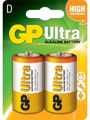 Supex GP GP13AU LR20 Ultra Alkalin 2'li Pil
