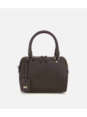 Hotiç 03CAH316720A480 KADIN Deri Kahverengi Fermuarlı Omuz Çantası