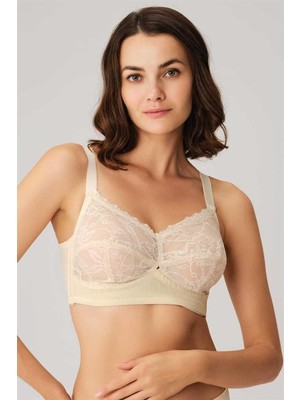 Marsilyan  Balenli Desteksiz Dolgusuz Toparlayıcı Dantelli Küçültücü Sütyen