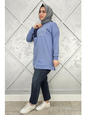 Pys Giyim Kadın Baskı Detaylı Tesettür Tunik