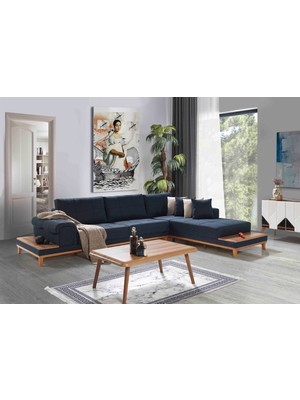 Dekorbizden Tempo Köşe Koltuk  Keten 37