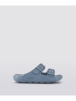 Igor Mavi Çocuk Sandalet Deri Astar ile Kız Çocuklar için Esnek ve Suya Dayanıklı Terlik