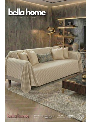 Bella Home Pötikare Polarlı Koltuk Örtüsü - Yumuşak Dokulu & Modern Tasarım