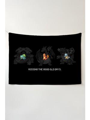 Charmbi Pokemon Duvar Örtüsü – Çok Renkli Anime Temalı Kumaş Oda Dekoru Tapestry