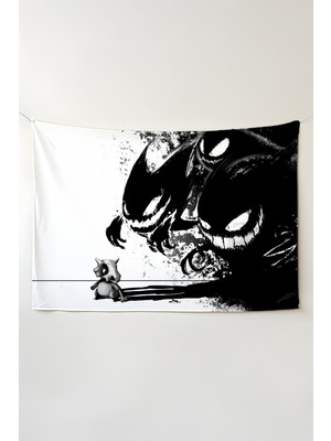 Charmbi Pokemon Duvar Örtüsü – Çok Renkli Anime Temalı Kumaş Oda Dekoru Tapestry