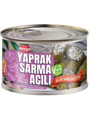Mezzet El Yapımı Acılı Yaprak Sarma 400 gr - Vegan Katkısız Koruyucusuz