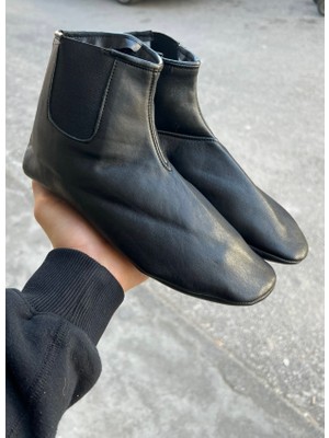 Aksulu %100 Hakiki Deri Çorap Mest Lastikli Fermuarlı Içi Miflonlu