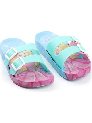 Gezer Yazlık Kaydırmaz Taban Mavi Kız Çocuk Terlik