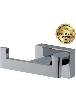 Premium Pirinç Katre 2li Askılık,bornozluk