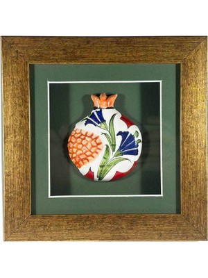 Çini Evi Lacivert Karanfil – Iznik Çinili Nar Plaket