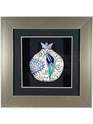 Çini Evi Mavi Lale – Iznik Çinili Nar Plaket