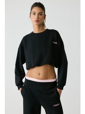 Urban Beat Mıcha Kadın Siyah Sweatshirt