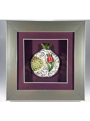 Çini Evi Mor Zarafet – Iznik Çinili Nar Plaket