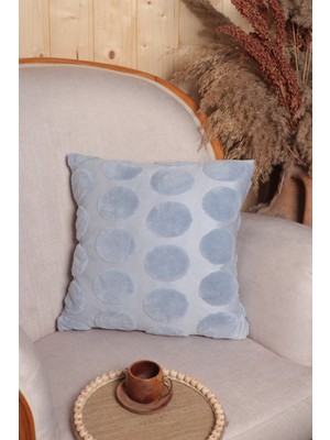 Elvya Luna | Welsoft Jakarlı Dekoratif Kırlent Kılıfı 43x43 cm - ZTLUNA0