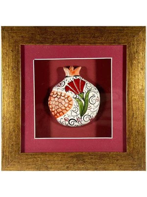 Çini Evi Kırmızı Karanfil – Iznik Çinili Nar Plaket