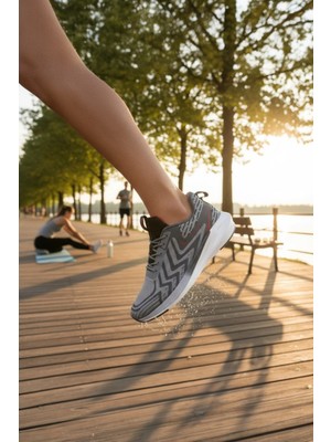 Enoch Erkek Spor Koşu ve Yürüyüş Ayakkabısı Fileli Örgü Desenli Hafif Tabanlı Sneaker