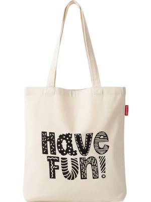 Baghashtag Have Fun Baskılı Bez Çanta