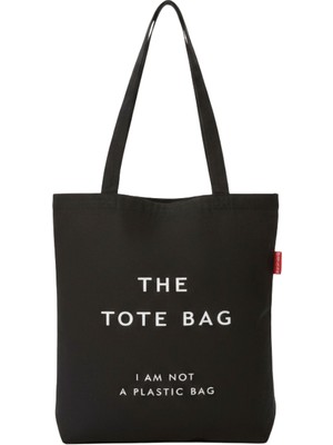 Baghashtag Siyah Bez Çanta The Tote Bag Baskılı