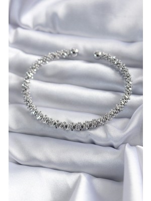 316L Çelik Gümüş Renk Kadın Bileklik