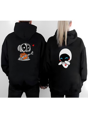 Shain Wall-E Vol-I 14 Şubat Sevgililer Günü Hediyesi Çift Kombin Sweatshirt