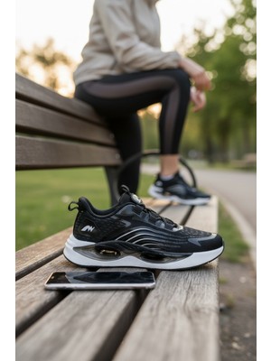 Enoch Erkek Spor Koşu ve Yürüyüş Ayakkabısı Mekanizma Bağcıklı Tam Ortopedik Tabanlı Hava Kanallı ve Fileli Teknolojik Model