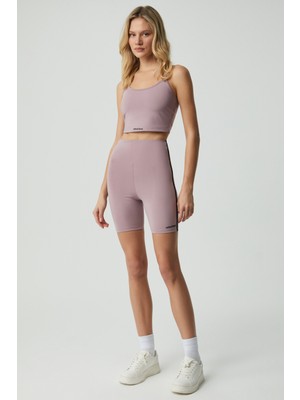 Urban Beat Pharsa Kadın Şerit Biyeli Yumuşacık Gül Kurusu Şort