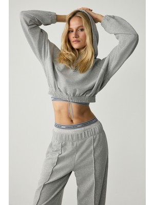 Urban Beat Kathrıne Kadın Kapüşonlu Grimelanj Sweatshirt