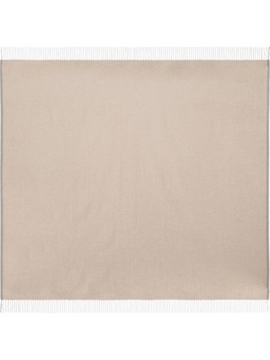 Brunello Cucinelli Püsküllü %100 Kaşmir Lüks, Italyan Tasarımı Battaniye