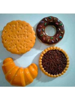 Eti Cin  Çokoprens Donut Kruvasan Magnet Buzdolabı Mıknatısı