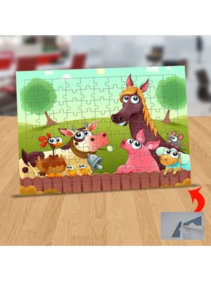 Asilmeydan Sevimli Bakan Hayvanlar 99 Parça Puzzle Yapboz Tablo-1196-698